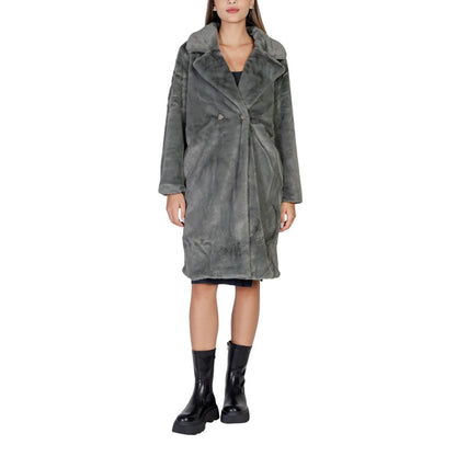 ICHI Black Polyester Coat 1728,71956299936,Black,Clothing,Coats - Jackets & Coats - Clothing,ICHI,IT36|XXS,Jackets & Coats - Clothing,New with tags,Women