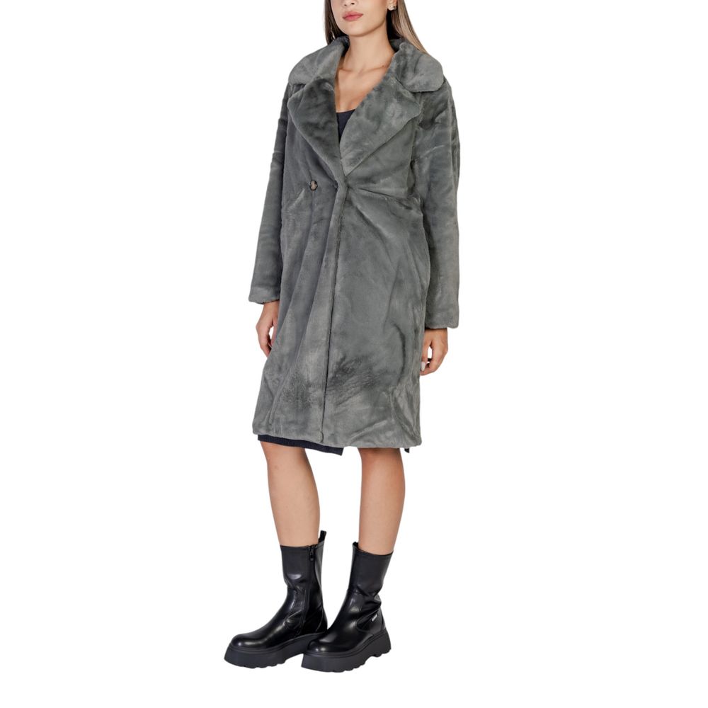 ICHI Black Polyester Coat 1728,71956299936,Black,Clothing,Coats - Jackets & Coats - Clothing,ICHI,IT36|XXS,Jackets & Coats - Clothing,New with tags,Women