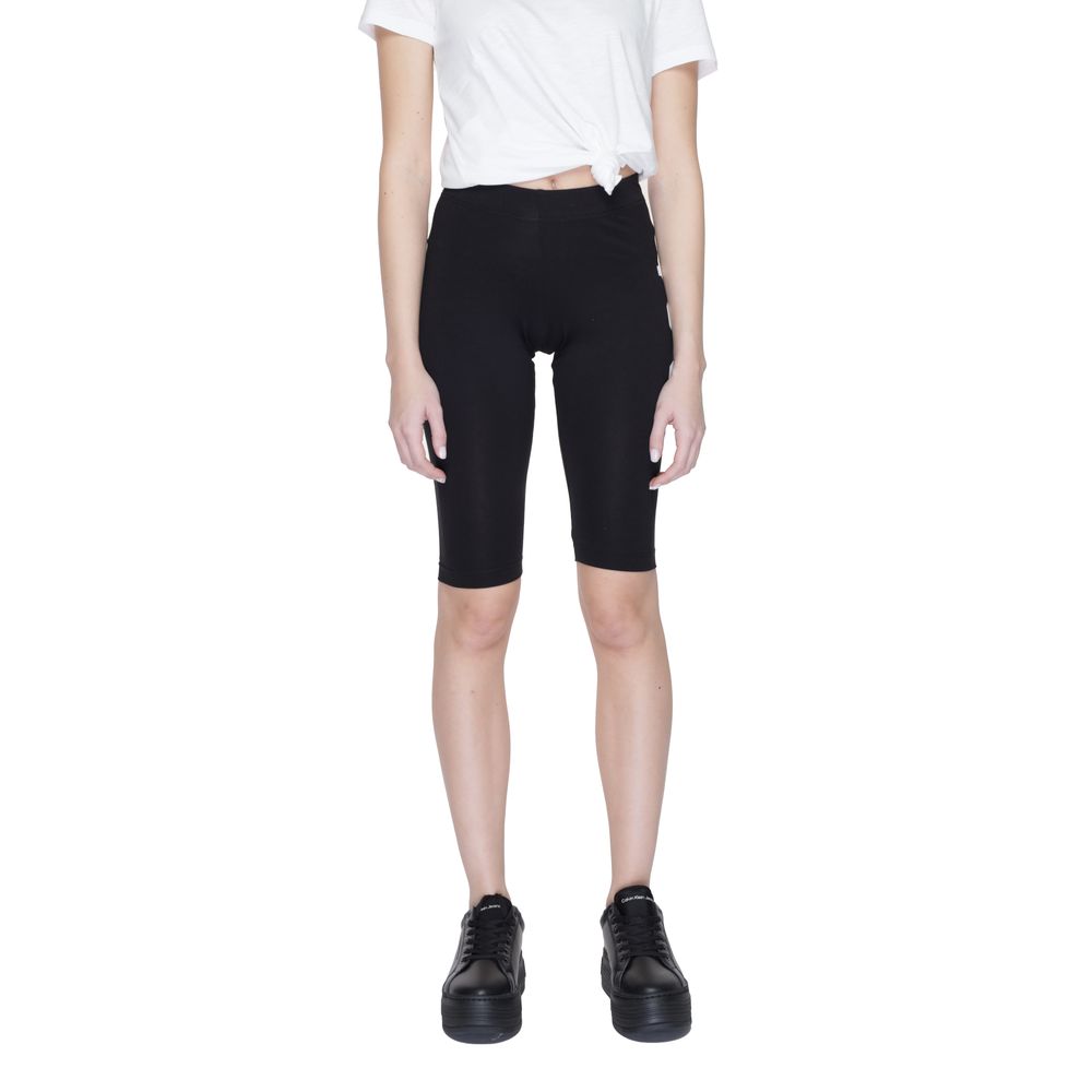 Icon Black Cotton Bermuda Shorts Icon