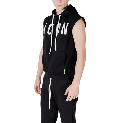 Icon Black Cotton Hoodie Icon
