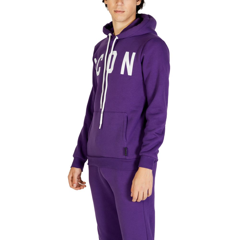 Icon Purple Cotton Hoodie Icon