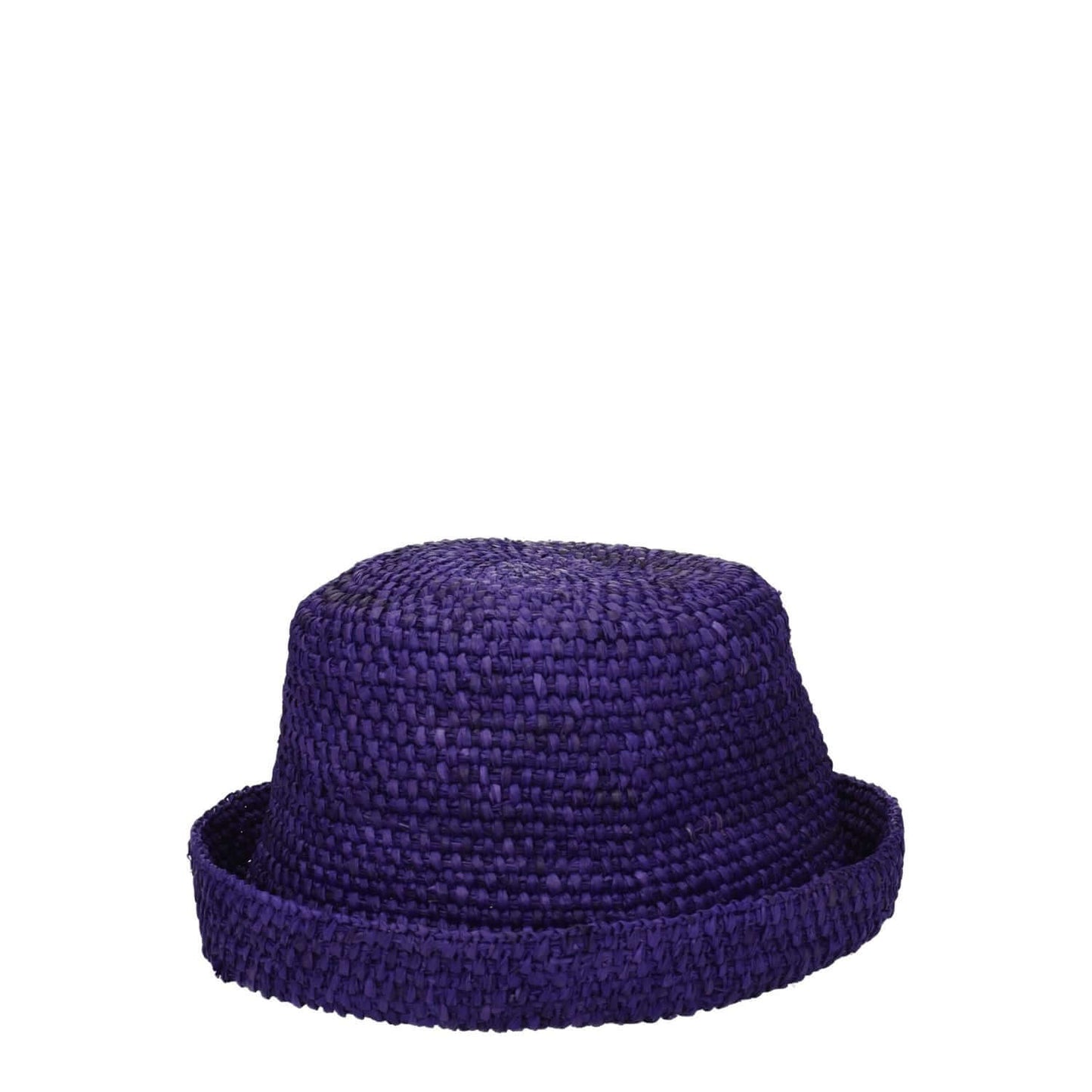 Jacquemus Purple Raffia Hat, casual style raffia hat in violet with front logo, product code F76831, crafted from 100% raphia.