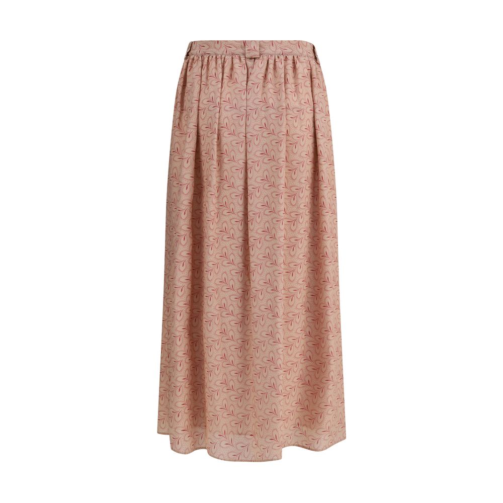 Kristina Ti Multicolor Silk Long Skirt Kristina Ti