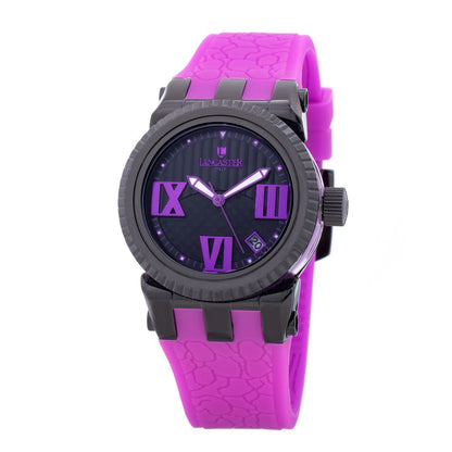 Lancaster Purple Synthetic Sport Watch Lancaster