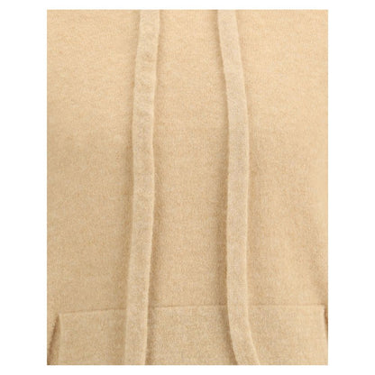 Laneus Beige Cashmere Hoodie Laneus