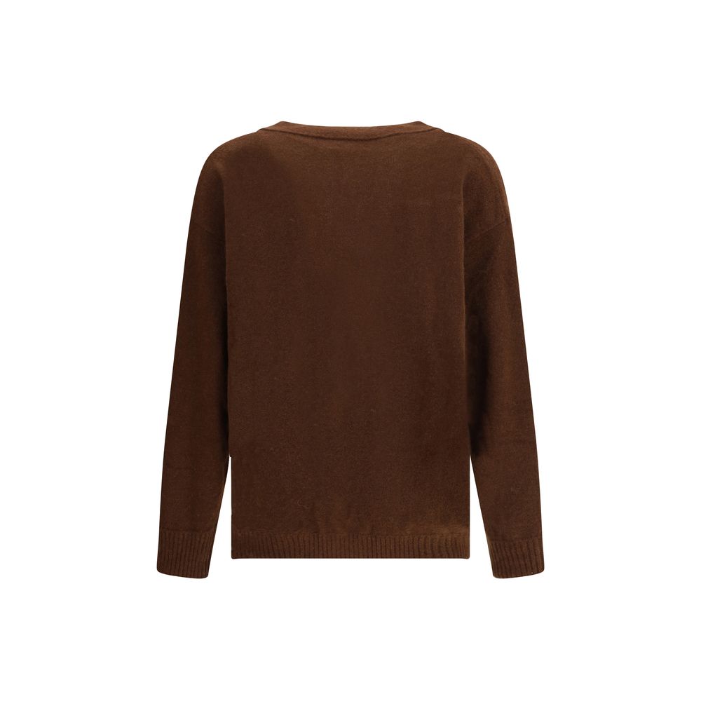 Laneus Brown Cashmere Cardigan Laneus