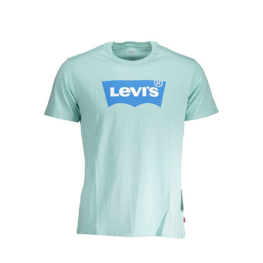 Levi's Azzurro Cotton Men T-Shirt
