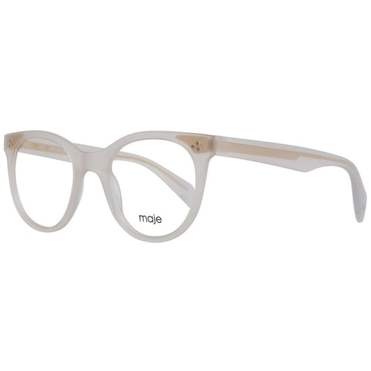 Maje White Plastic Glasses (Frames) Maje
