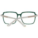Marciano by Guess Green Women Glasses Frame with full-rim plastic design and square style, featuring demo lenses and a green color.