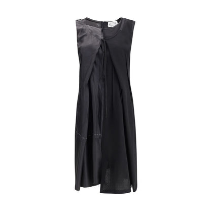 Margiela Black Acetate Casual Dress