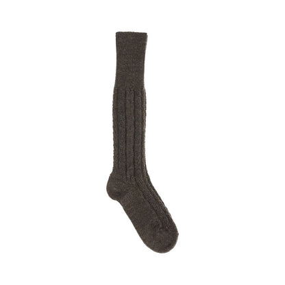 Margiela Black Wool Socks - high-quality virgin wool ribbed knit, ideal for winter warmth and comfort, showcasing Maison Margiela craftsmanship.