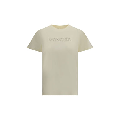 Moncler Cream Cotton T-Shirt Moncler