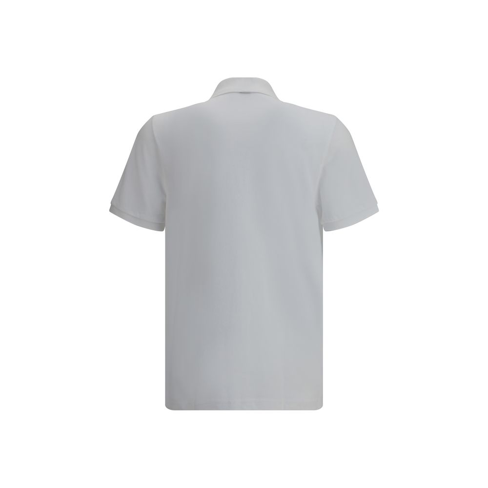 Moose Knuckles White Cotton Polo Shirt