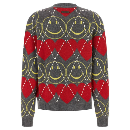 Moschino Multicolor Wool Cardigan
