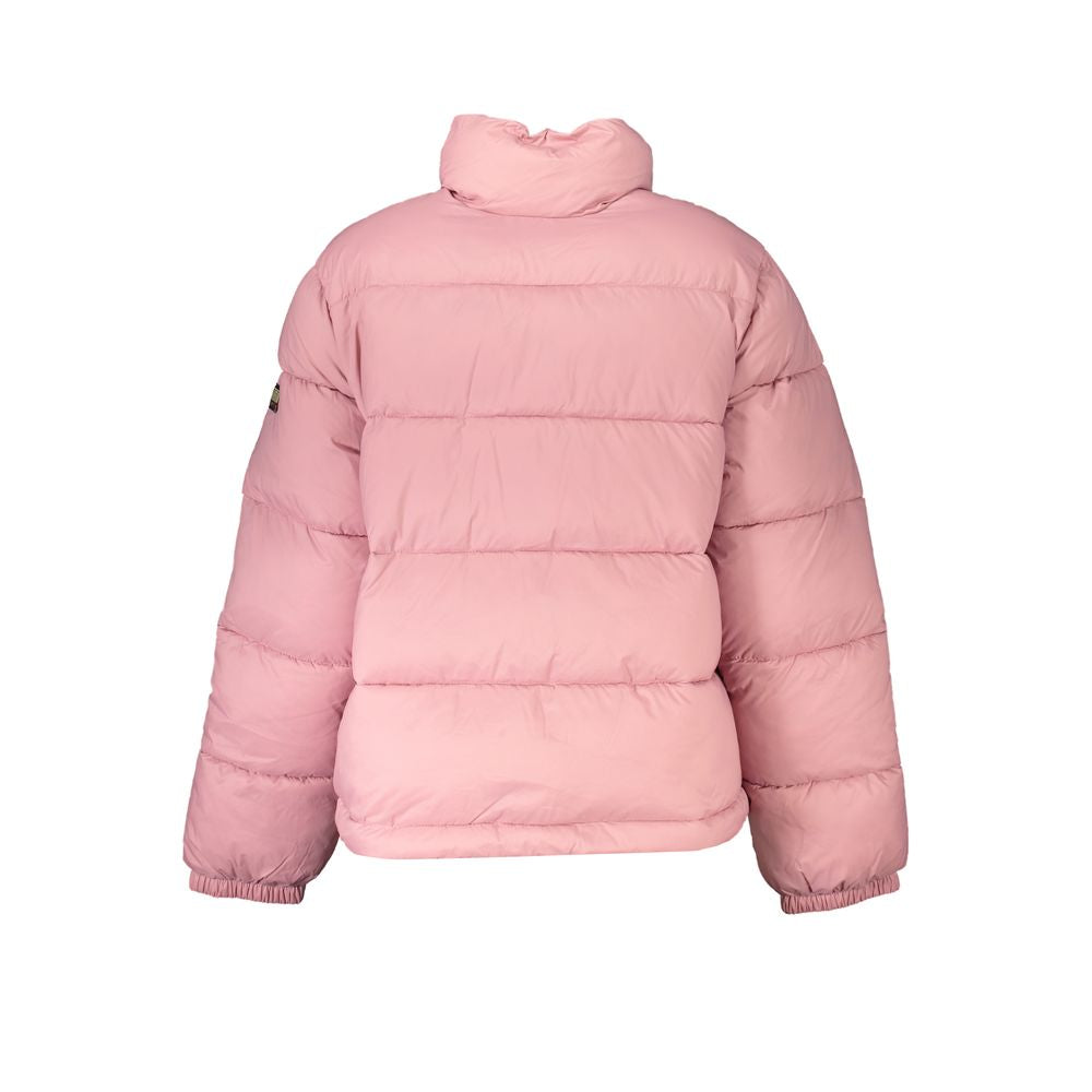 Napapijri Pink Polyamide Full-Length Jacket Napapijri