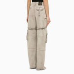 Off White Off-White™ Oversized cargo jeans in burnt denim