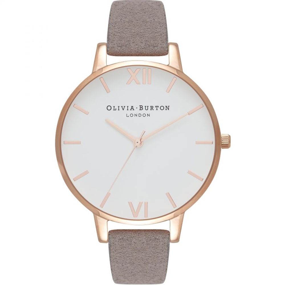 Olivia Burton Gray Artificial Leather Dress Watch Olivia Burton