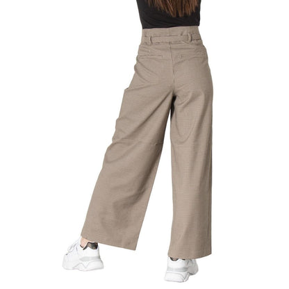 Only Beige Elastane Casual Pants Only