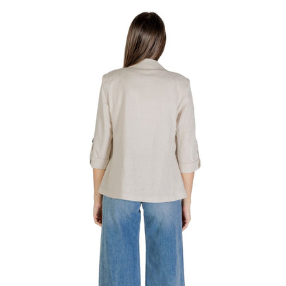 Only Beige Linen Blazer Only