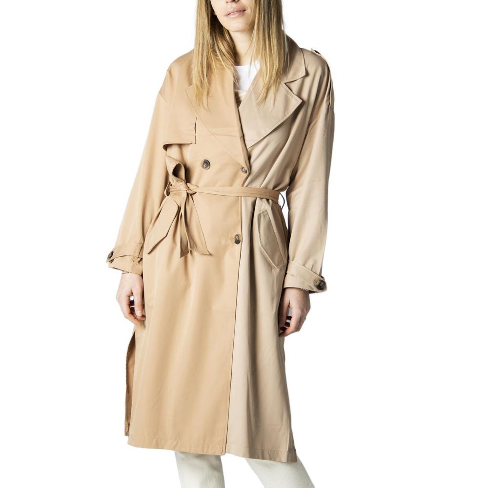 Only Beige Polyester Coat Only