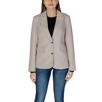 Only Beige Recycled Polyester Blazer
