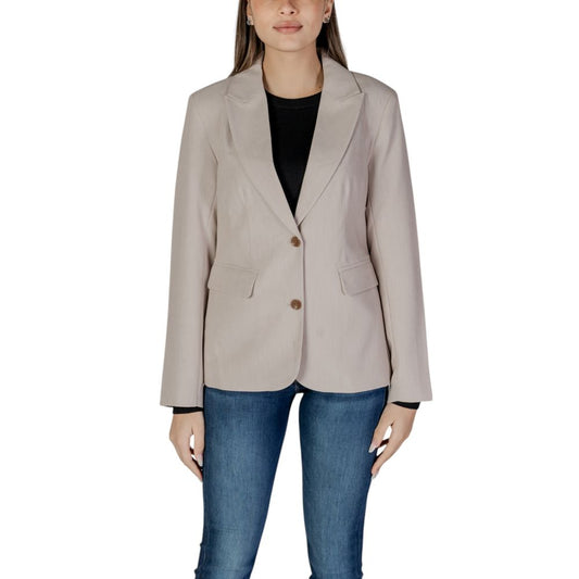 Only Beige Recycled Polyester Blazer