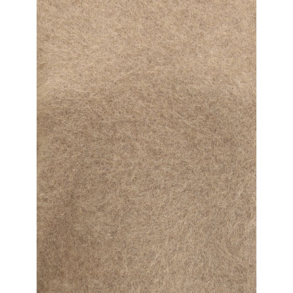 P.A.R.O.S.H. Beige Raccoon Fur Sweatshirt P.A.R.O.S.H.