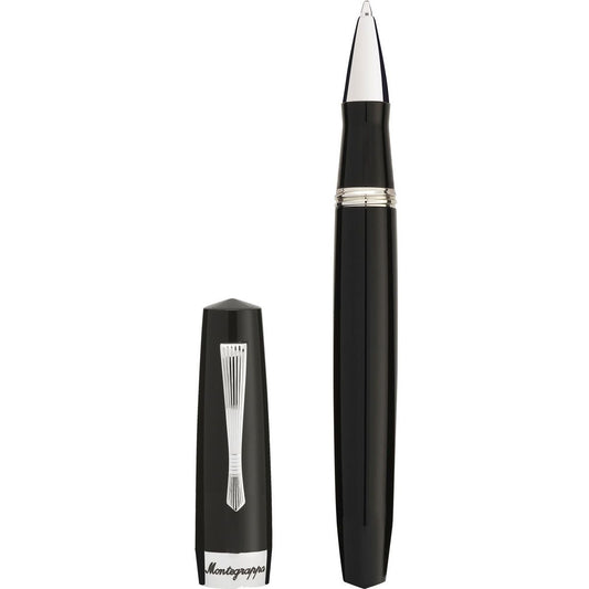 PENNE MONTEGRAPPA MOD. ISE2RRAC black ink pen with cap, luxury writing instrument