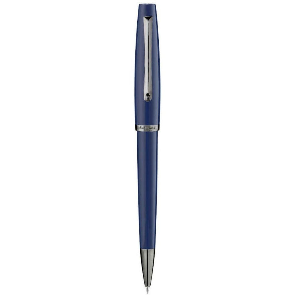 PENNE MONTEGRAPPA MOD. ISMANBIB_9 sleek blue pen with silver details.