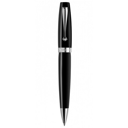 PENNE MONTEGRAPPA MOD. ISMIABIC sleek black pen with silver accents