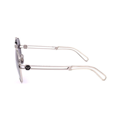 PHILIPP PLEIN SUNGLASSES Mod. SPP048M SHINY PALLADIUM SUNGLASSES & EYEWEAR