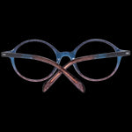 Blue and copper round frames glasses for ladies, PUCCI MOD. EP5091 50092, stylish eyewear on black background.