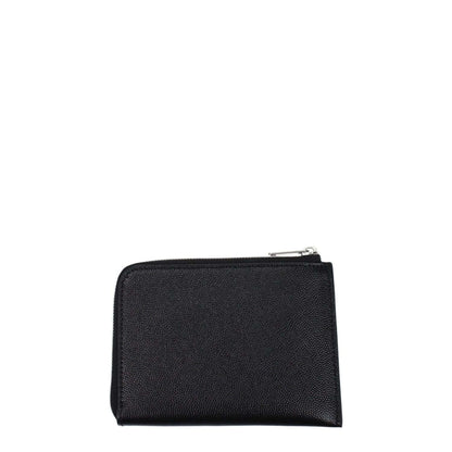 Palm Angels Black Leather Cardholder