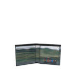 Paul Smith Leahter bifold wallet in black calf leather with internal card slots and logo detail.