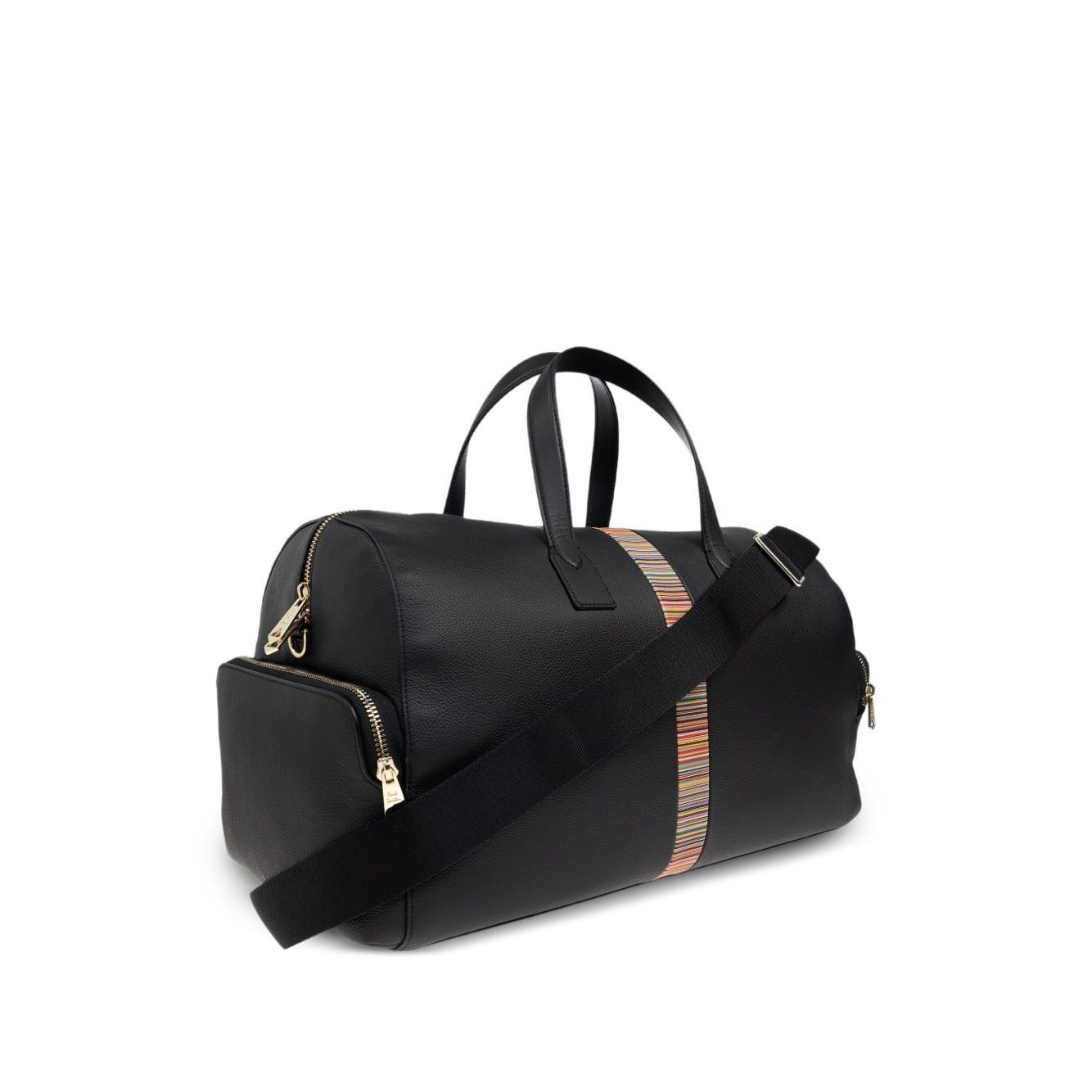 Front view with bag zipped and handles upright.
