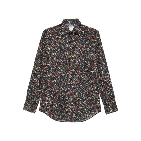 Paul Smith Shirts MultiColour floral pattern long sleeve classic collar button fastening shirt