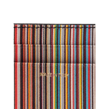 Paul Smith Signature Stripe leather card case