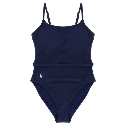 Polo Ralph Lauren Blue Polyester One-Piece Swimsuit