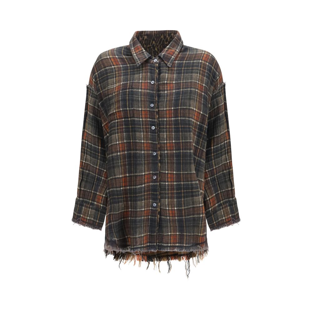 R13 Multicolor Cotton Pattern Shirt