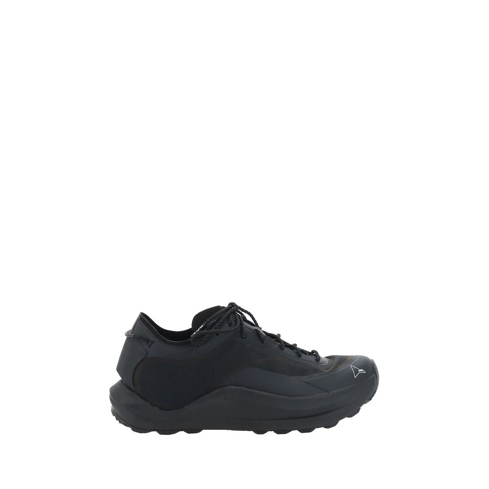 ROA Black Rubber Athletic Sneakers ROA