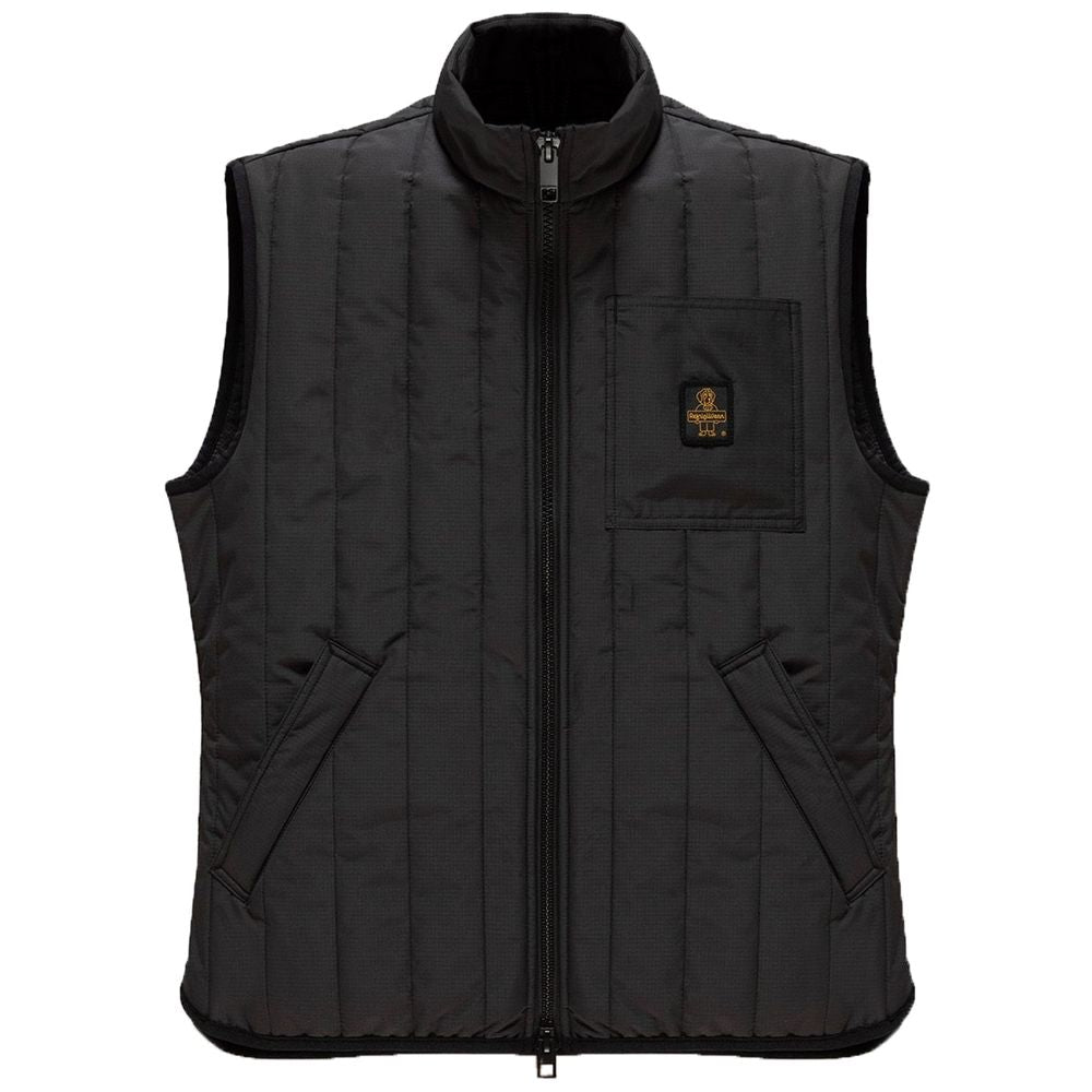 Refrigiwear Black Polyester Men's Quilted Vest