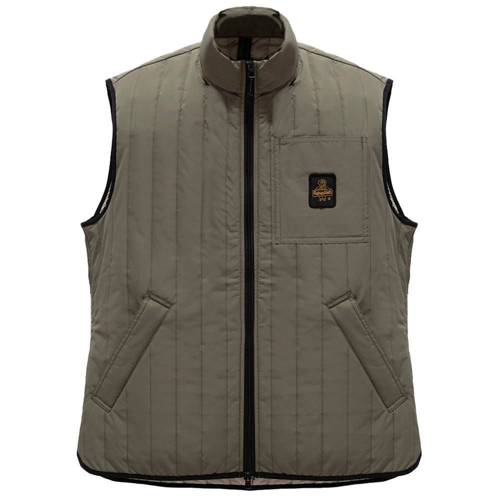 Refrigiwear Green Polyester Men Vest