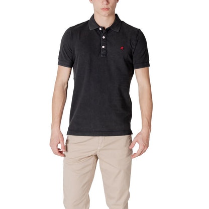 Replay Black Cotton Polo Shirt Replay