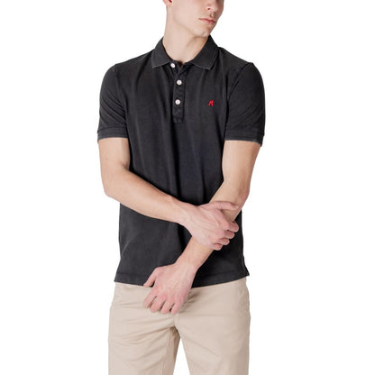 Replay Black Cotton Polo Shirt Replay