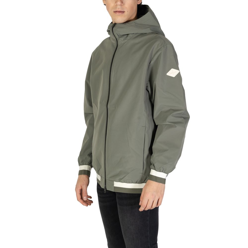 Replay Green Polyester Shell Jacket