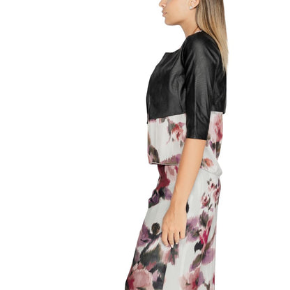 Rinascimento Black Polyethylene Cardigan Rinascimento