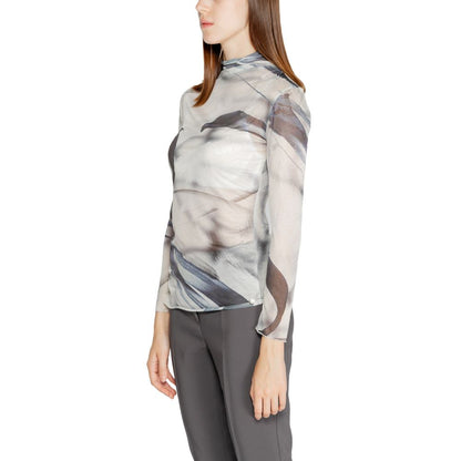 Rinascimento Gray Polyester Long Sleeve T-Shirt Rinascimento