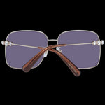 SWAROVSKI MOD. SK0379-H 5932G lady sunglasses with crystal accents and brown temples, luxury eyewear for women.