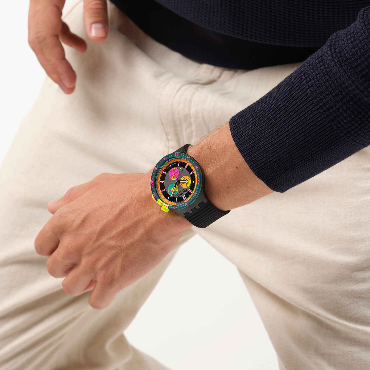 SWATCH Mod. NEON SEPPIA READY STOCKED WATCHES,Wristwatch