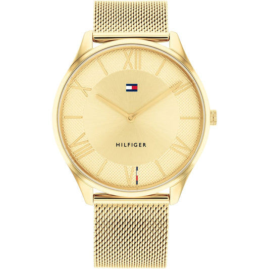 TOMMY HILFIGER Mod. 1710515 - Quartz Analog Gent Watch, 43mm Mineral Dial, Water Resistant 3 ATM, Official Box Included. Bracelet Type
